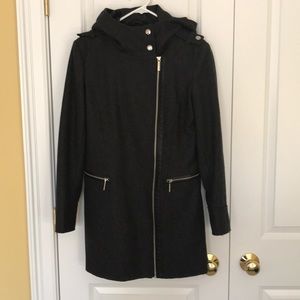 Michael Kors Grey Wool Trench Coat